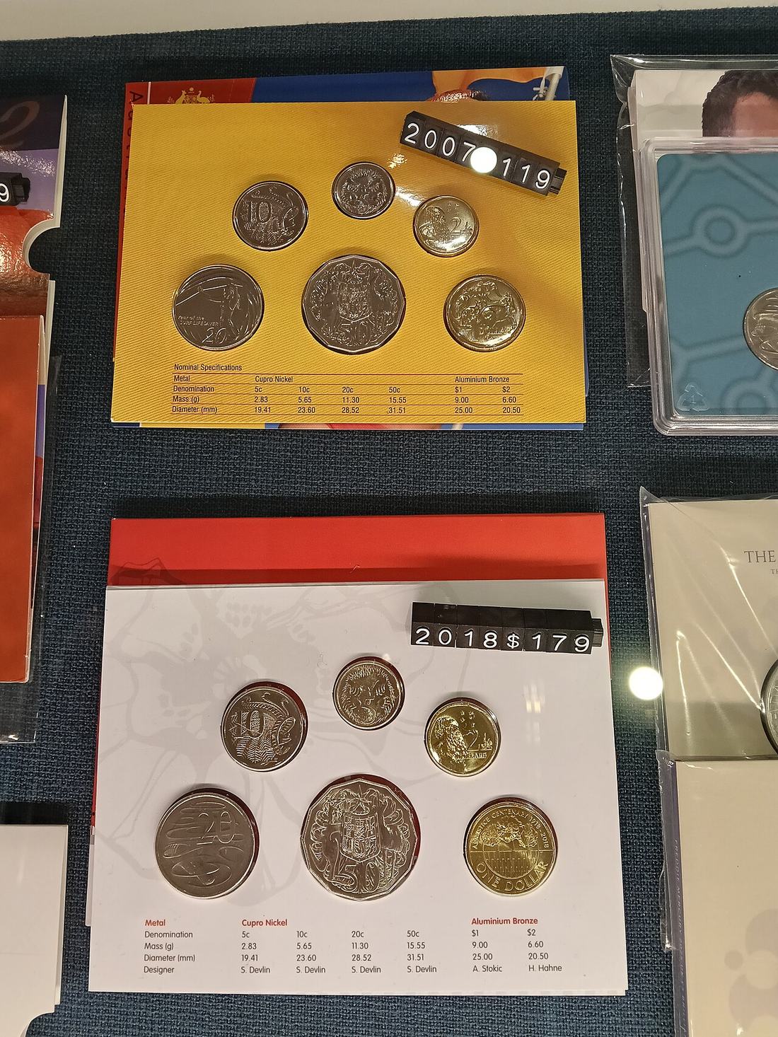 2007-2018 uncirculated Australian coin gn