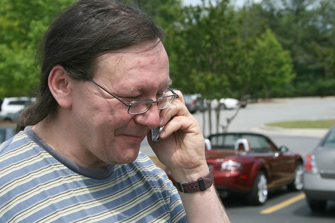 Man talking on a mobile phone