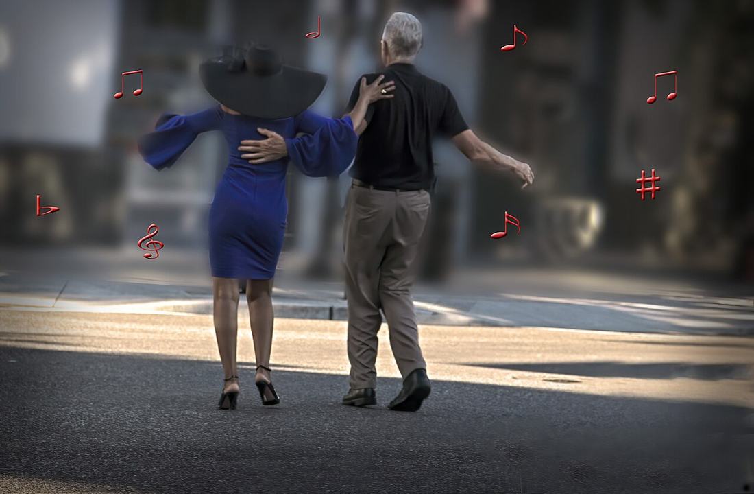 Couple dancing
